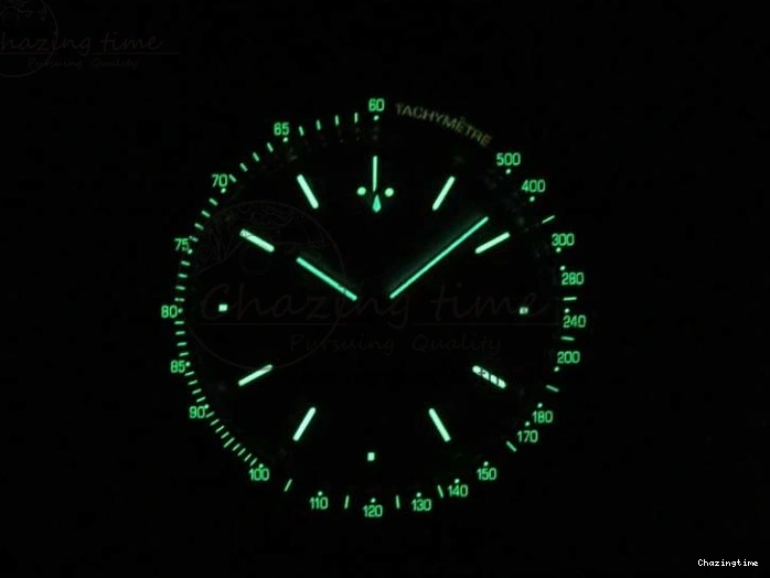 0507 Speedmaster Moonwatch OMF 1:1 Best Edition Black Dial Orange Hand on SS Bracelet A Timeless 8044